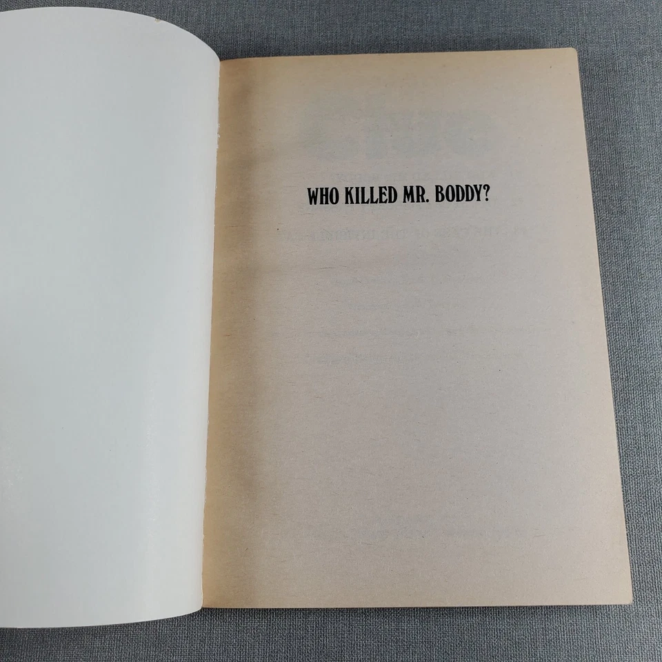 Clue Who Killed Mr. Boddy? Eric Weiner 1992 First Scholastic Mystery - Image 4 of 4