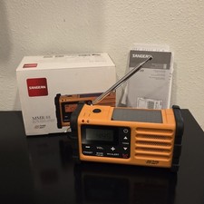 Sangean MMR-88 AM FM WX Emergency Radio - Hand Crank Flashlight Siren Solar USB