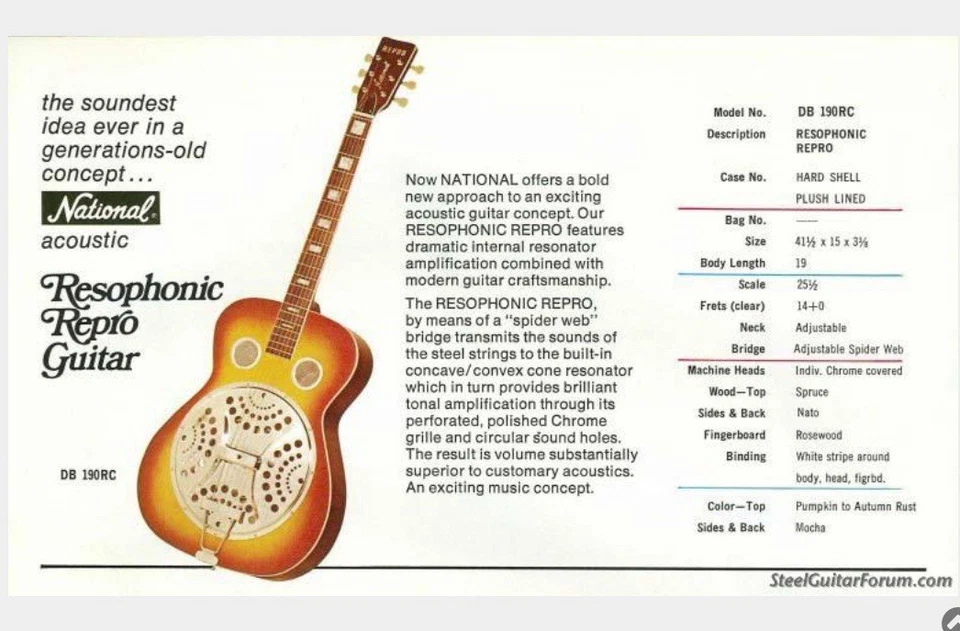 Guitarra ressonadora vintage resofônica nacional dos anos 1970 Dobro Steel Japão - Imagem 3 de 4