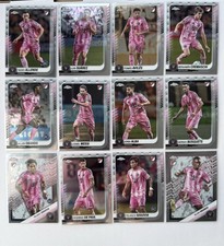 2025 Topps Chrome MLS Inter Miami CF Team Set 12 Cards Messi Suarez RCs 
