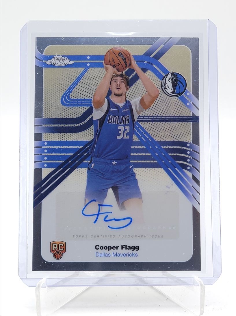 COOPER FLAGG 2025-26 TOPPS CHROME ROOKIE NEXT STOP SIGNATURES RC AUTO Q5692