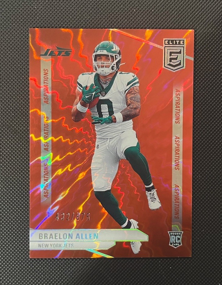 2024 Panini Donruss Elite #194 - Braelon Allen (RC) - Aspirations Shimmer / 875