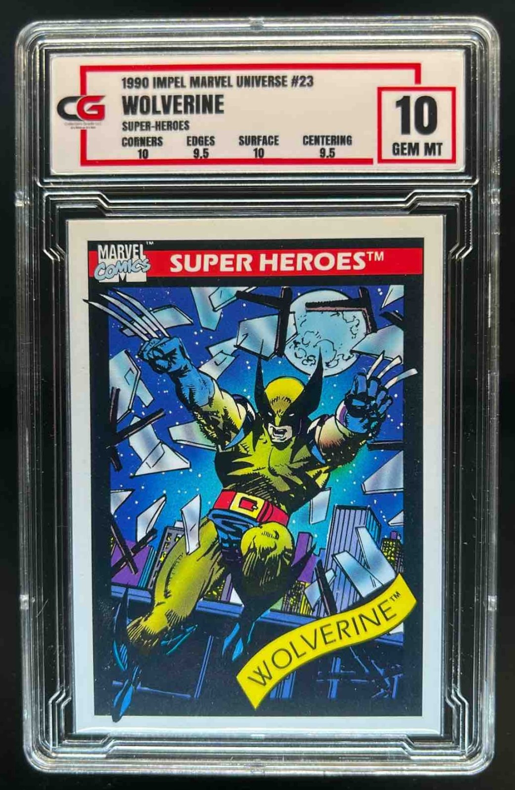 1990 Impel Marvel Universe Wolverine #23 CG 10