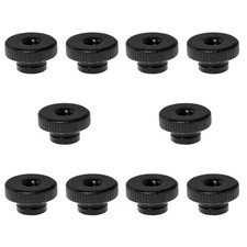 Knurled Thumb Nut 10PCS M6 Black round Knobs Hand Nuts