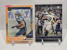 2024 Panini Clearly Donruss - Kenneth Walker III Orange /199 & 2022 RC
