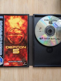 Defcon 5 Sega Saturn PAL Manual Included Rare English Version