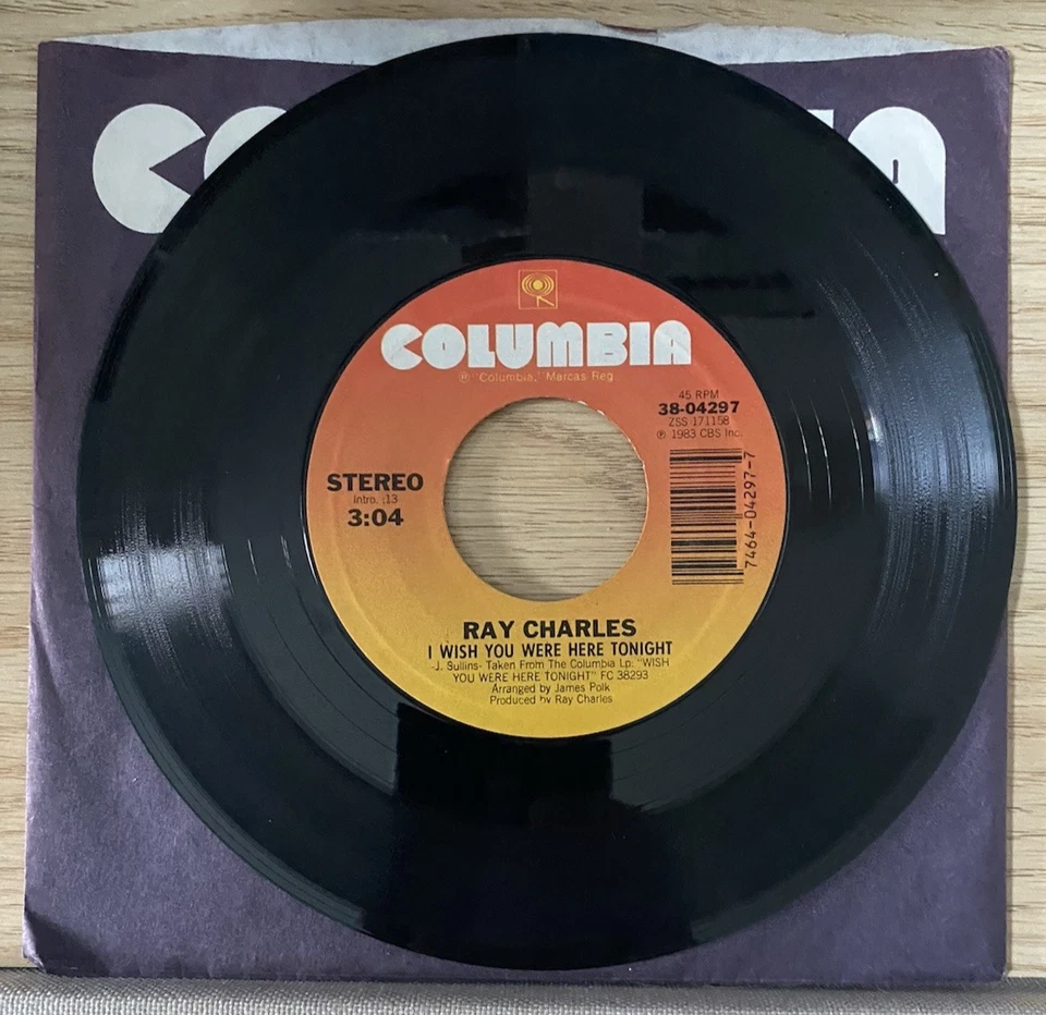 1983-RAY CHARLES & GEORGE JONES, FEAT: CHET ATKINS ,"WE DIDN'T SEE A THING" - Image 4 of 4