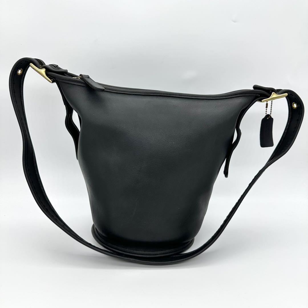Vintage Coach Black Leather Bucket Bag Authentic US Made