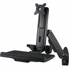 Amer AMR1AWS-B Wall Mount for Workstation, Monitor, Keyboard, Mouse, Display