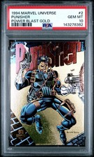 1994 Marvel Universe Power Blast Gold #2 Punisher PSA 10 - POP 2 - Walmart Box