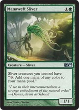 Manaweft Sliver - Light Play MTG Magic 2014 Core Set