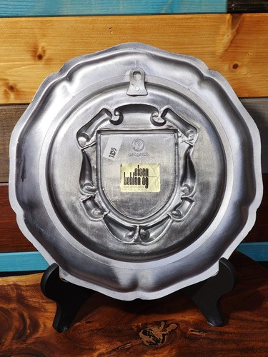 Interlaken (Between Lakes) Switzerland Horned Ram Pewter Numbered Coat of Arms - Picture 6 of 7