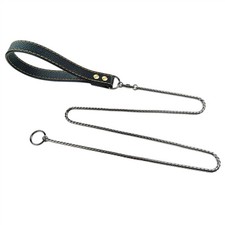 Slim Stainless Steel Slip Lead Dog Leash No Pull Slip Chain for Training Dogs Ch