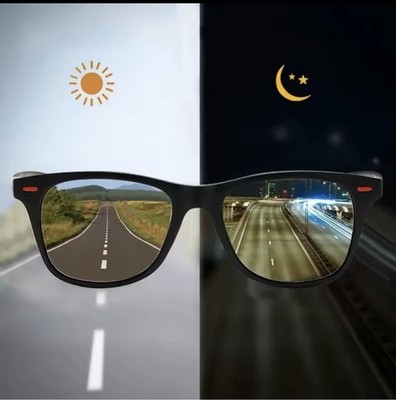 Polarized Night Vision Glasses Men PC Frame Driving Sunglasses Day/Night