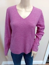 CHARTER CLUB cashmere Vneck knit