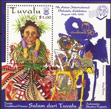 W TUVALU 0702 TRADITIONAL COSTUME