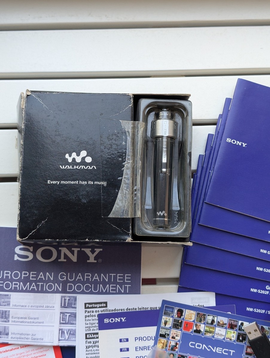 Sony NW-S203F Walkman Portable Audio Player 1GB Black (needs