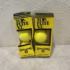 Vintage Spalding Top Flite XL Golf Balls 6 Total