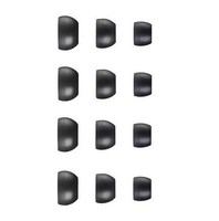 12 x REPLACEMENT SPARE IN EAR EARPHONE HEADPHONE TIPS EARBUDS GELS RUBBER MIXED