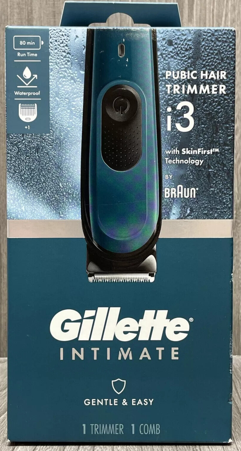 Gillette Intimate i3 Men's Pubic Hair Electric Trimmer for Men