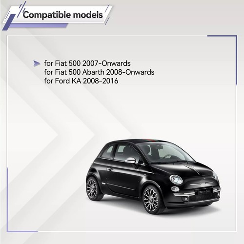 2X Front Top Stoßdämpfer Montieren Mutter Abdeckung Kappen Für Fiat 500 - Picture 4 of 8