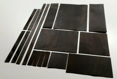 FÖRSTER SoPo: Dickleder Zuschnitt | Nubukleder Fettleder braun, Antikleder, Lederstück