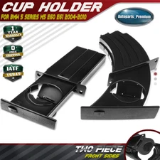 2Pcs Front Sides Dash Board Inner Black Cup Holder for BMW E60 E61 5-Series M5
