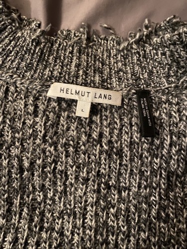 Helmut Lang distressed grey sweater large perfect condition - Picture 17 of 21
