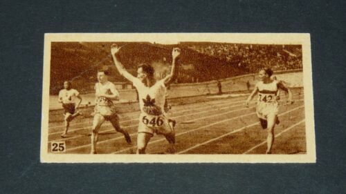 GODFREY CIGARETTES CARD JEUX OLYMPIQUES AMSTERDAM 1928 #25 BALL CANADA BARBUTTI - Foto 1 di 2