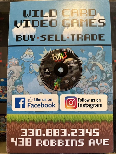 Resident Evil 3: Nemesis (Sony PlayStation 1, 1999) PS1 DISC ONLY