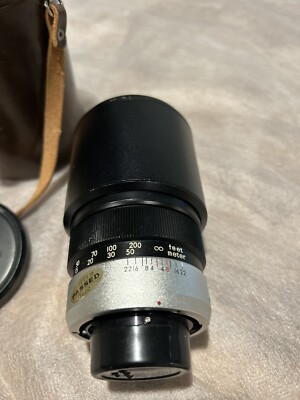 Topcon UV Topcor 200mm F4 Lens w/ Case Tokyo Japan | eBay