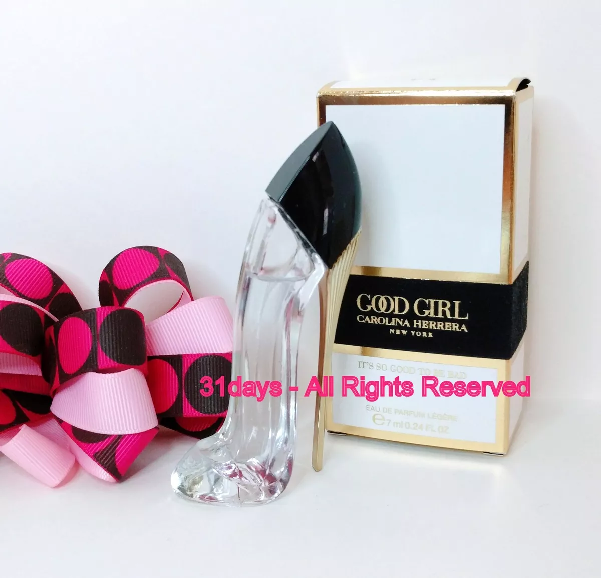 Carolina Herrera Good Girl Eau De Parfum 0.24 .24 oz 7 Ml Splash NEW IN BOX  mini