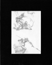 Mike Hoffman Original Pencil Art Comic Book Artist Personal Notebook 2013 A-m18