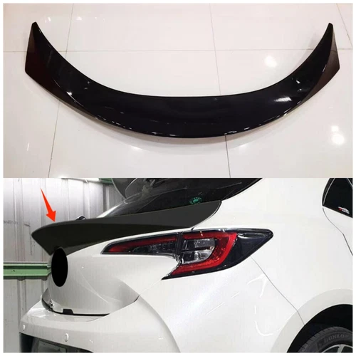 Rear Mid Spoiler Wing Fit 2019-2023 Toyota Corolla Hatchback Glossy Black 5DR - Picture 1 of 4