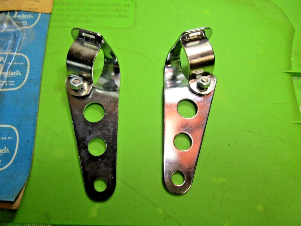 Orejas horquilla cromadas universales para motocicleta #7 Honda SL 350K1 Motosport 1969-1973 Foto 2 de 3