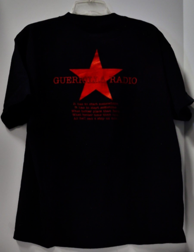 Rage Against The Machine Vintage Black Preowned T-Shirt Guerrilla Radio Giant XL - Picture 2 of 8