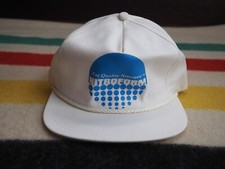 VTG 80s K-Brand Nitrogen Nitrofoam Chemical White Strapback Trucker Hat Cap OSFM