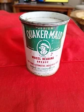Old  1960s Quaker Maid Wheel Bearing Grease Can   1 Pound   Full