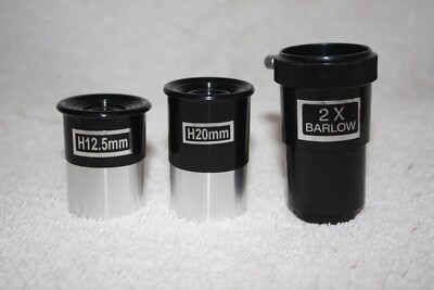 1.25'' Economy H20mm H12.5mm 2x Barlow Lens Telescope Eyepiece Kit - Great Value!