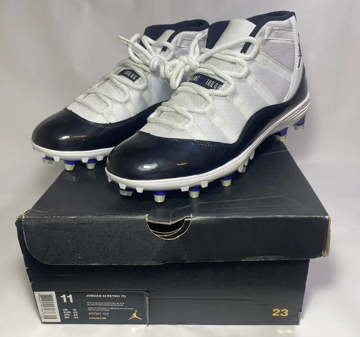 Jordan 11 Retro TD Cleat Concord for Sale | Authenticity