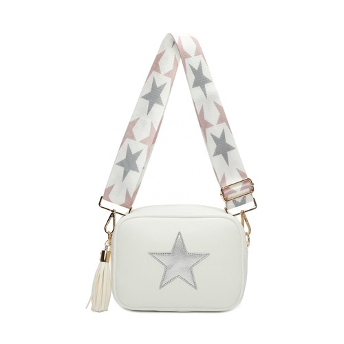 Star Front Women Printed Strap Shoulder Over Cross Body Bag Ladies Handbag - Picture 11 of 13