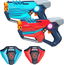 2 Pcs Lazer Tag Game with LED Score Display Vests for Kids,Teens Adults Bir...