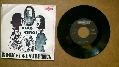 45 Runden Vinyl Roby und die Gentlemen - Hallo Hallo / Seufzer - Drums