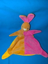 TOI-TOYS KRÓLIK CHUSTA PRZYTULANKA DM COMFORTER RÓŻOWY BRĄZOWY KRÓLIK