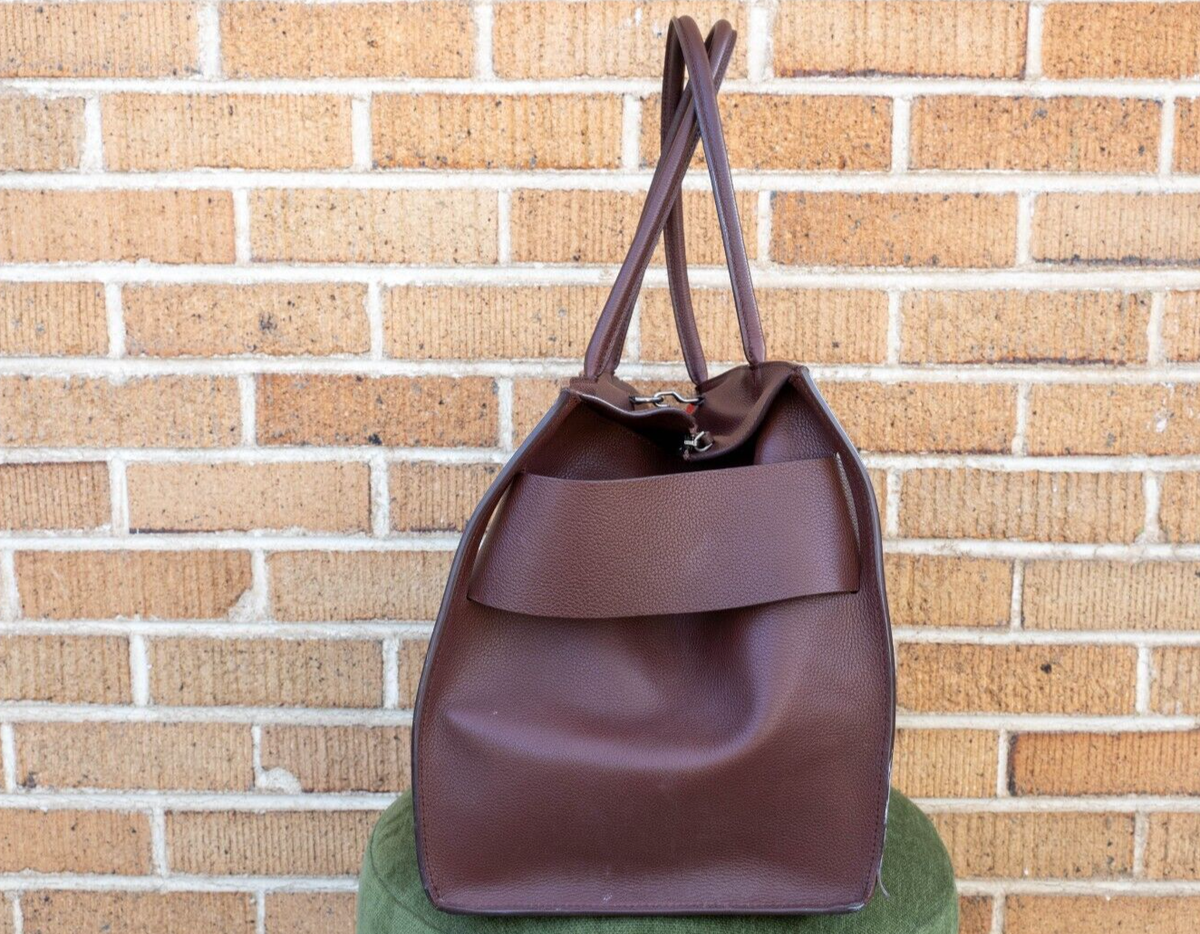BOYY Bobby Soft Burgundy Brown Large Tote Handbag OS | eBay