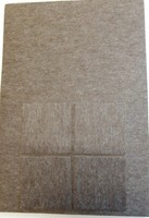 4 St Filz Tischset Platzdeckchen Platzset, Braun Meliert 44X30 Cm, 4 Untersetzer