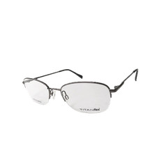 New TITANFLEX Men's Eyeglasses M988 GUN Gunmetal Optical Frame 52-18-140