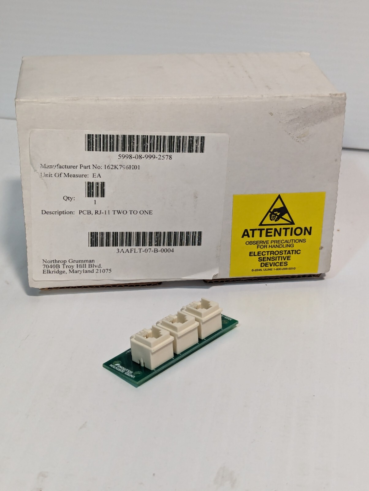United Sortation Solutions 555-6-3034-rev3 RJ-11 3 Port Circuit Board-Free Ship