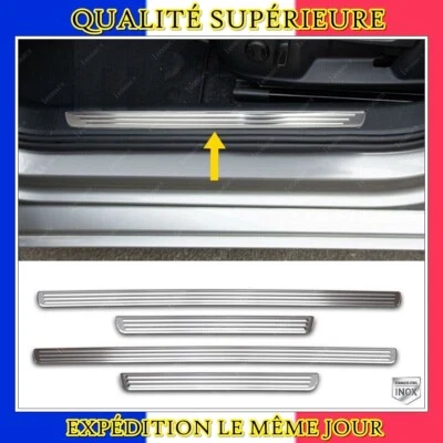 Seuil de Porte Chromé Interieur 4 pcs INOXY pour VW PASSAT B8 B8,5 2014 a 2023 - Photo 1/4