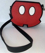 Loungefly Disney Store Exclusive Mickey Mouse Red Pants Shorts Crossbody Bag❤️🖤